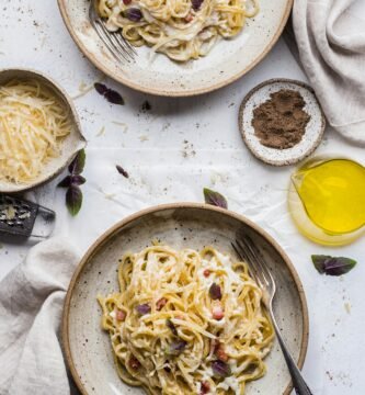Plato de pasta rápida preparado en menos de 20 minutos