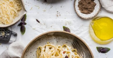 Plato de pasta rápida preparado en menos de 20 minutos