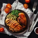 Plato rápido de pollo con guarnición