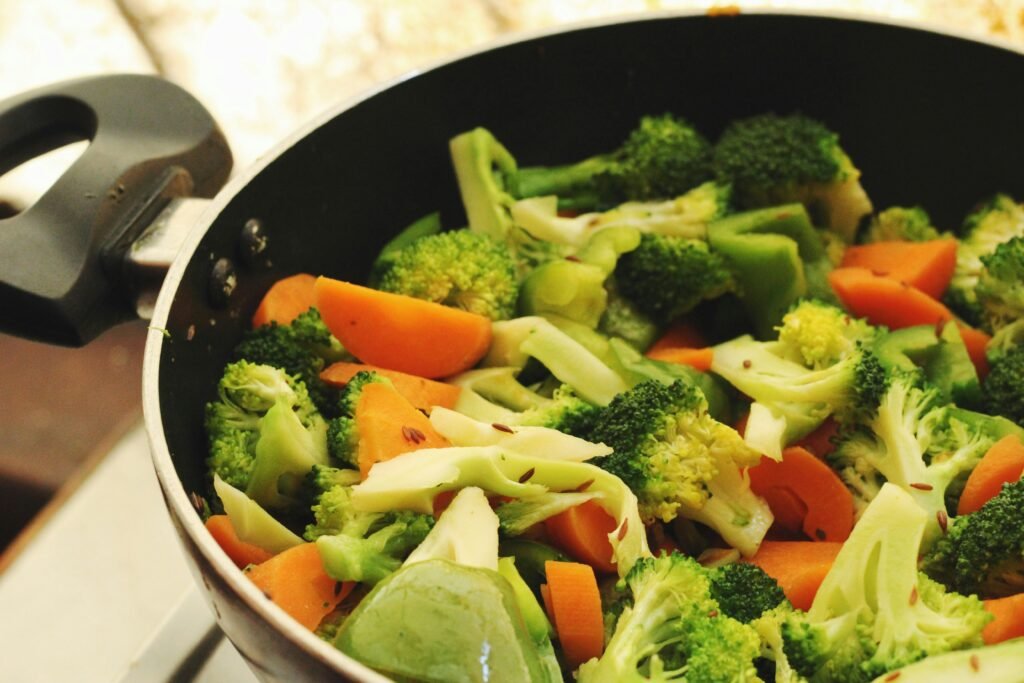 Verduras al vapor en microondas, rápidas y sanas